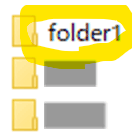 「C:&yen;Users&yen;xxx&yen;デスクトップ&yen;folder1」。xxx の部分は伏せ字になっています。ユーザーによって異なります。