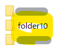 デスクトップに作成した「folder10」